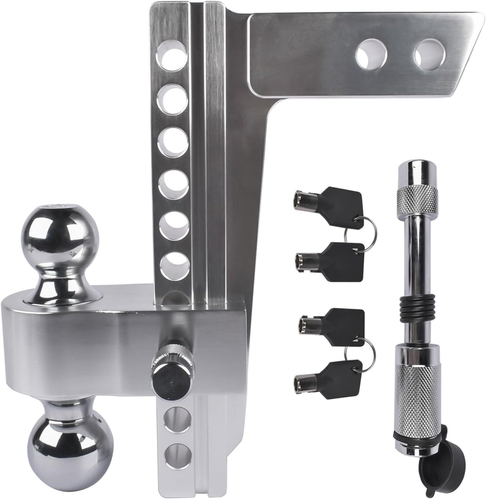2" Receiver Adjustable Trailer Hitch, 10" Rise/Drop Aluminum Tow Hi...