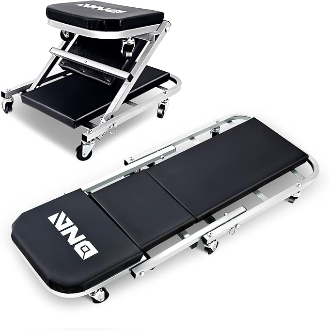 DNA MOTORING TOOLS-00187 40 Inches 2 IN 1 Rolling Folding Car Creeper/Seat (...