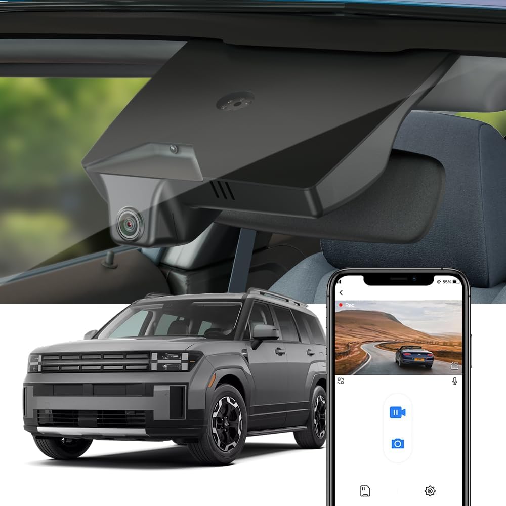 Fitcamx 4K Dash Cam Suitable for Hyundai Santa Fe 2024-2026 (Part No#P6000), ...