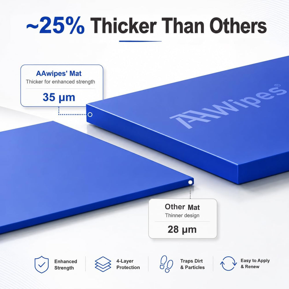AAwipes Sticky Mat Tacky Pads Adhesive 24" x 36" 5 Packs, 30 Sheets...