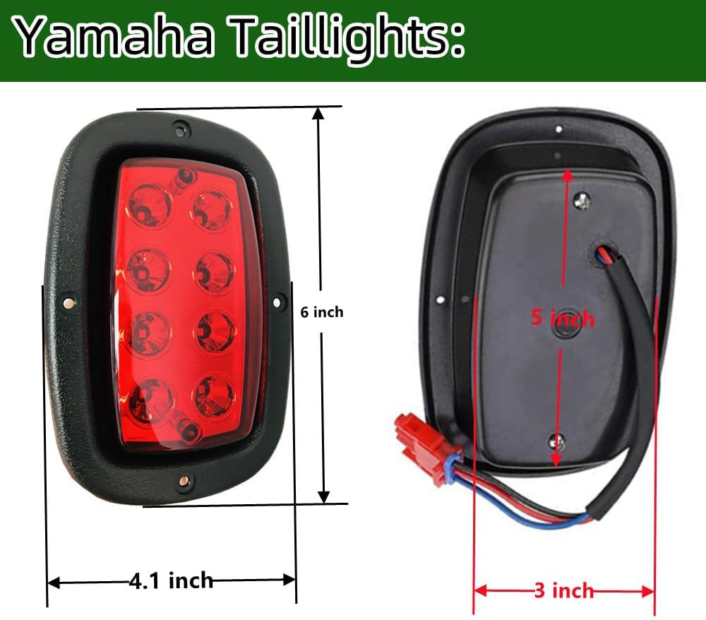 Golf Cart LED Light Kit for Yamaha G14/G16/G19/G22 12V