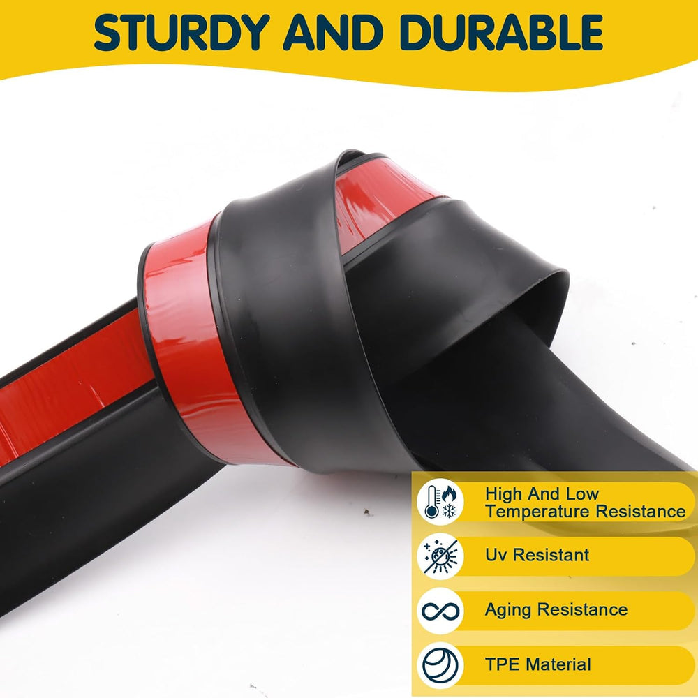 Garage Door Seal Top and Sides - 36 FT TPE Weather Stripping Garage Door Seal...