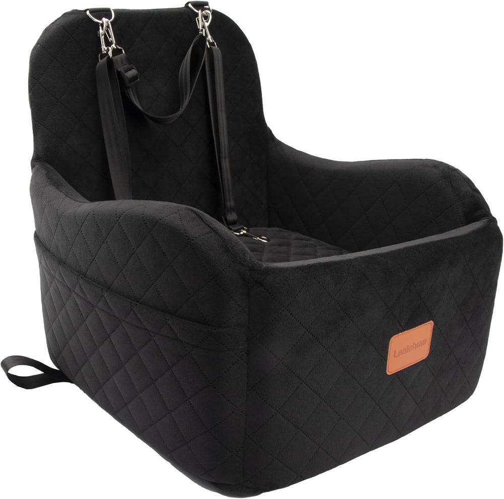 Lealchum Dog Booster Car Seat for Small/Medium Dogs Up to 35lbs,Elevated Cush...