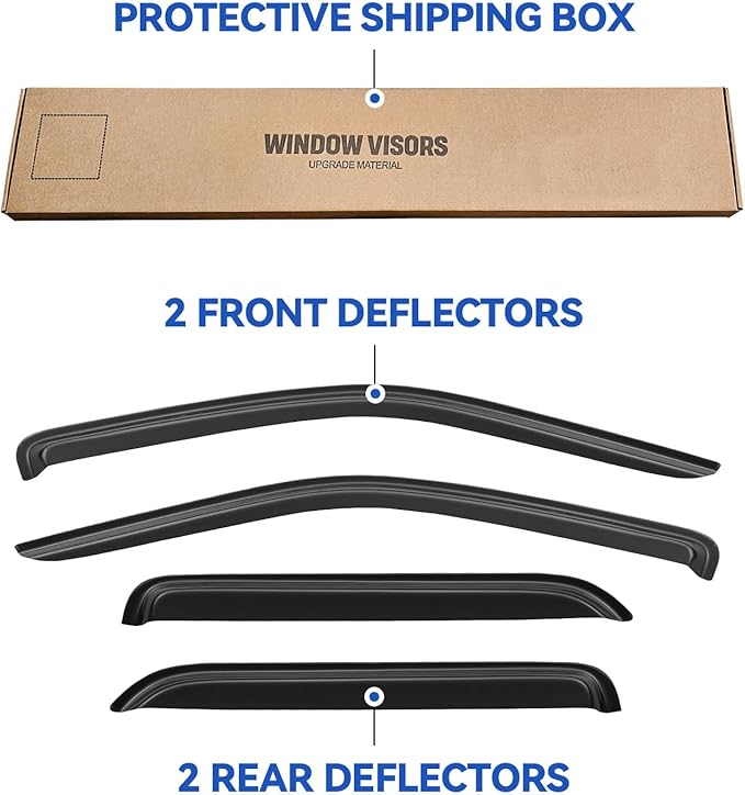 Window Visors Rain Guards Shield