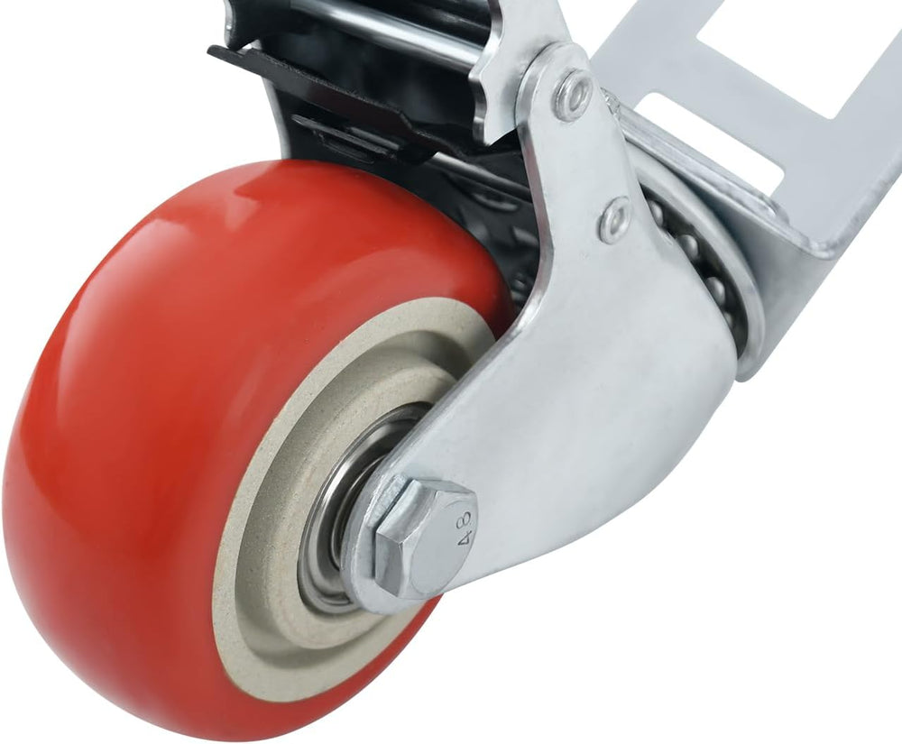 8PCS Storage Rack Caster Wheels,3" Heavy Duty Casters with Brake,Ball Be...