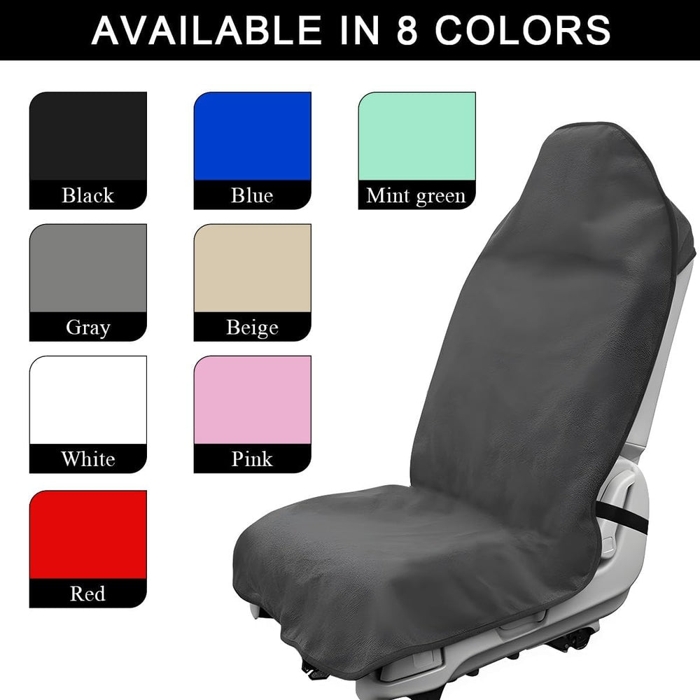 DXNQ 2PCS Car Towel Seat Cover, Waterproof Sweating Non-Slip Premium Soft Tow...