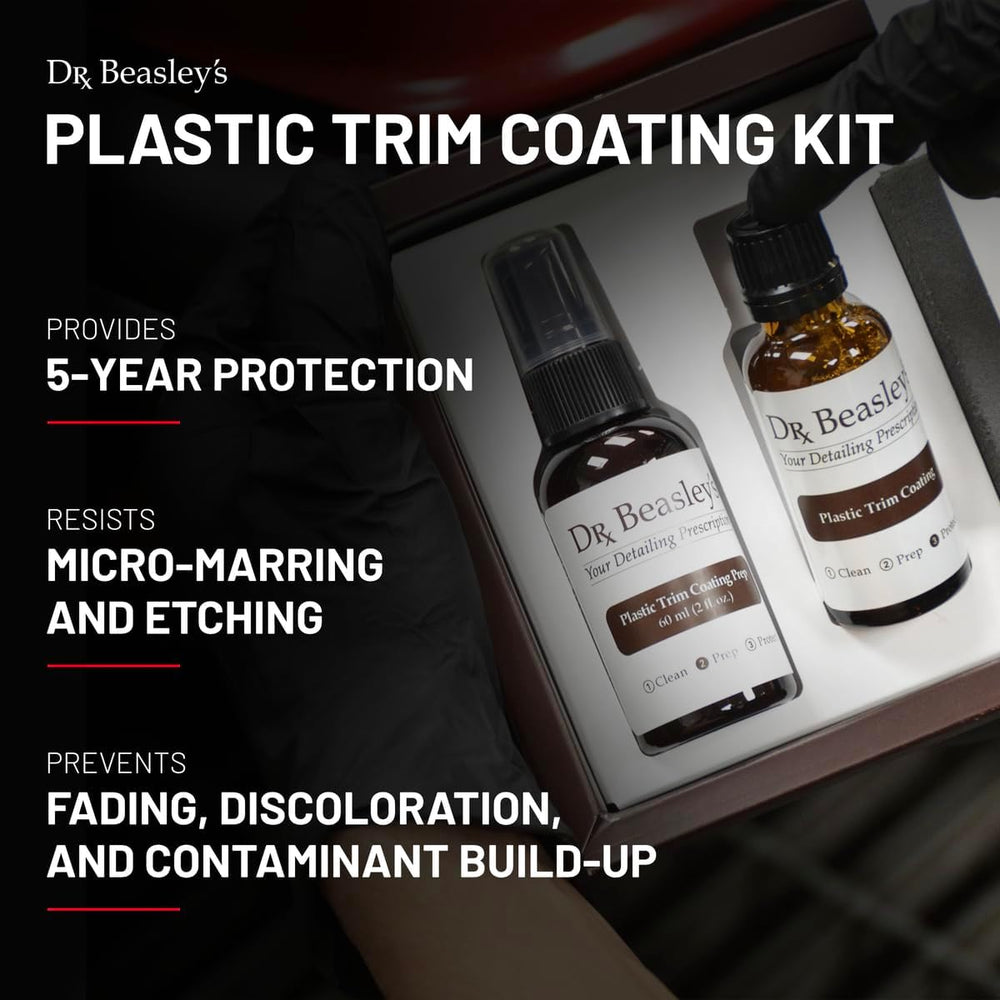 Dr. Beasley's Plastic Trim Coating Kit for Autos - Permanent Ceramic Nano...