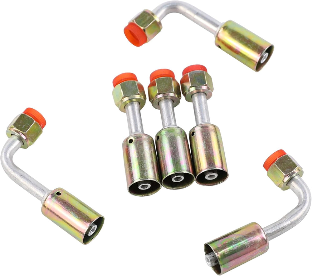 25PCS Air Conditioning Hose and Fitting Kit Includes 6.5ft #6#8#10 AC Hoses a...
