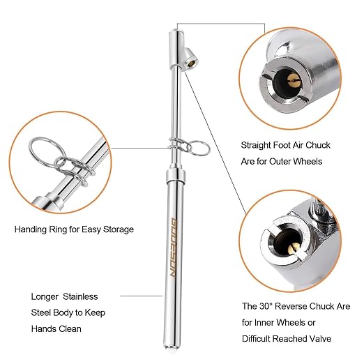 GODESON Dual Head Tire Pressure Gauge, Heavy Duty Pen Tire Gauge Range (12-Pack)