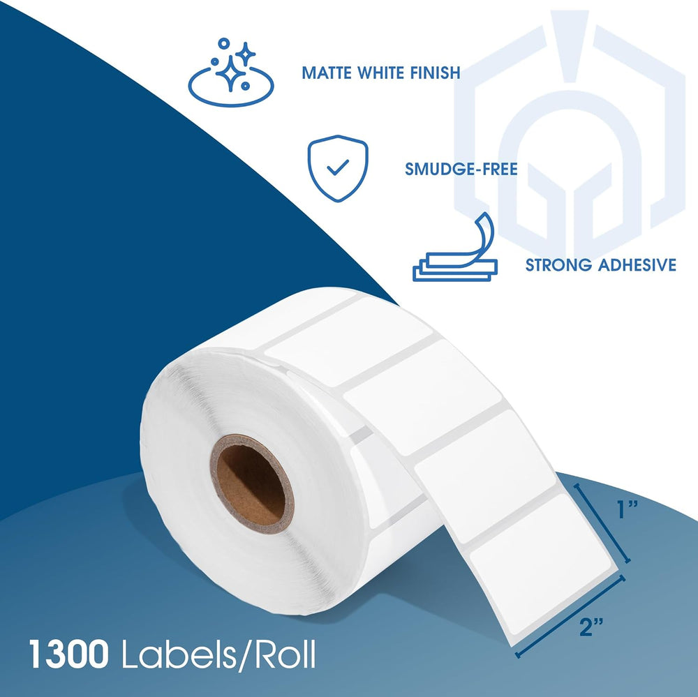 2" X 1โ Direct Thermal Labels (13000 Count, 10 Rolls) - Perforated