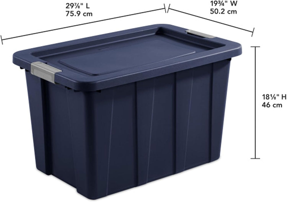 Sterilite Latching Tuff1 Tote Containers w/ Lids, 30 Gallon, 4-Pack