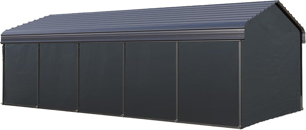 12x25 ft Metal Carport Heavy Duty Frame Canopy Garage Shelter