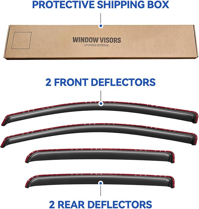 in-Channel Window Visors Rain Guards