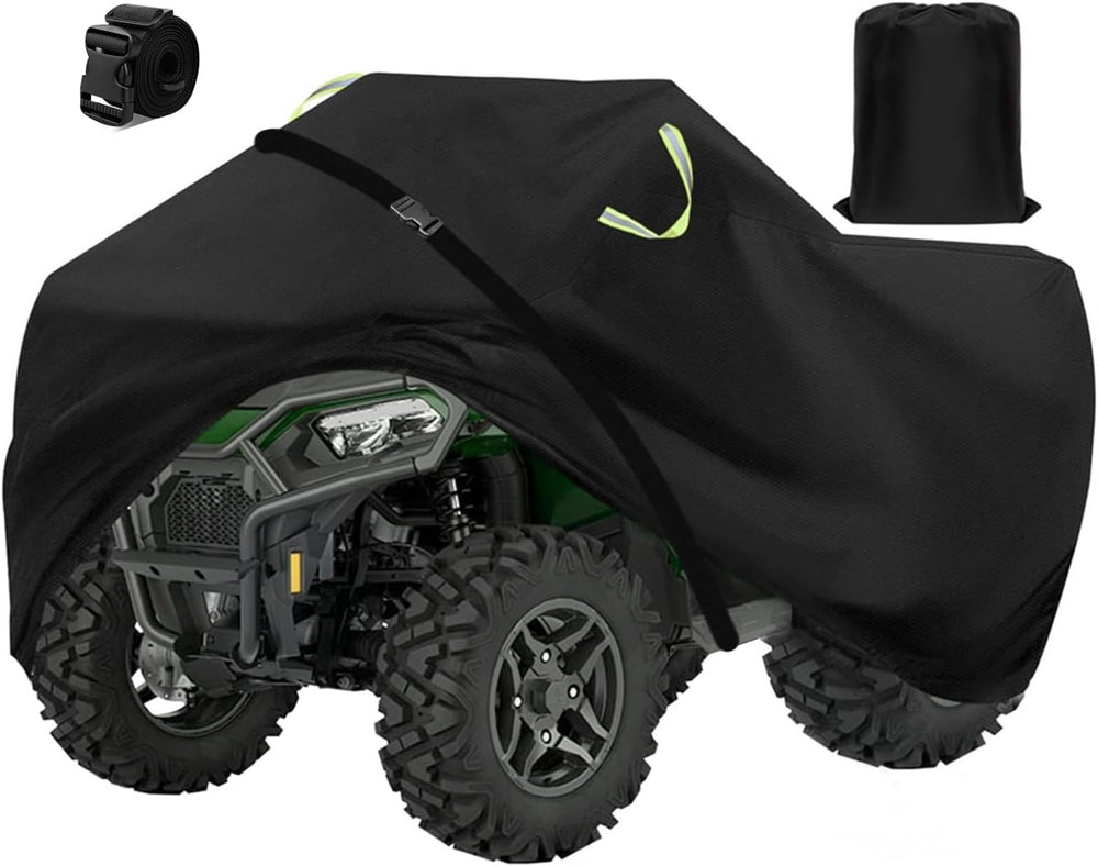 ATV Cover Waterproof Outdoor,Heavy Duty 420D Oxford Cloth,Buckle Straps | 4 W...