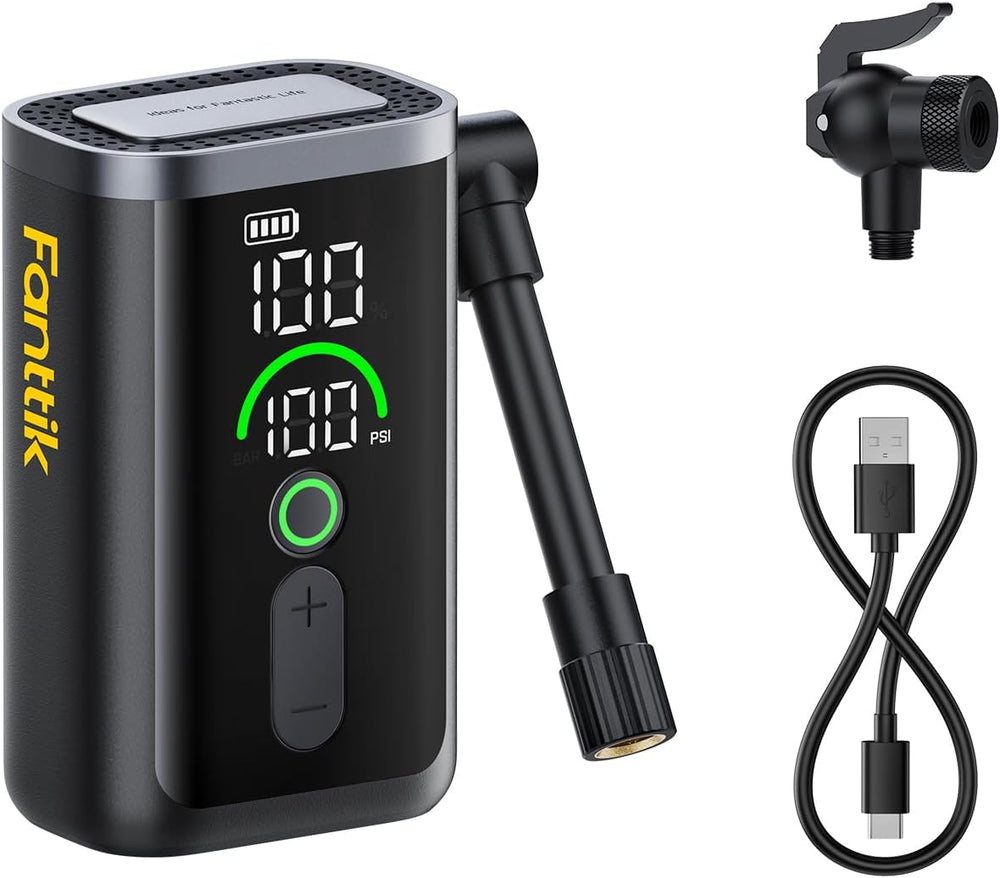 Fanttik X11 Ace Mini Electric Bike Pump, 150PSI, 21s Fast Inflate, iF Award