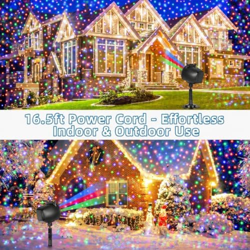 Outdoor Laser Projector Lights, RGB Firefly Light Show for Backyard Parties &...
