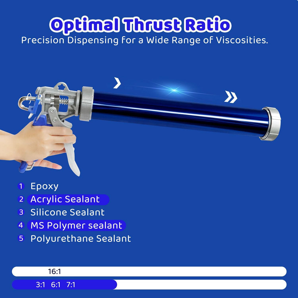 2 Pack sausage caulking gun, sausage gun caulking gun, 20 oz sausage tube gun...