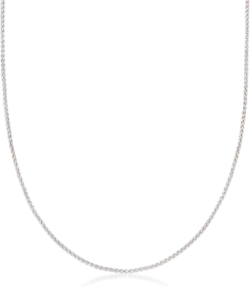 Ross-Simons Italian 1mm Sterling Silver Adjustable Wheat-Chain Necklace