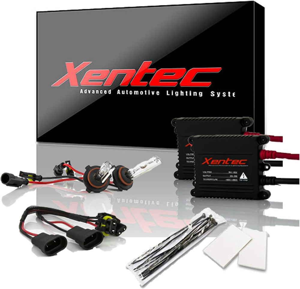 Xentec 9005 10000K HID xenon bulb x 1 pair bundle with 2 x 35W Digital Slim B...