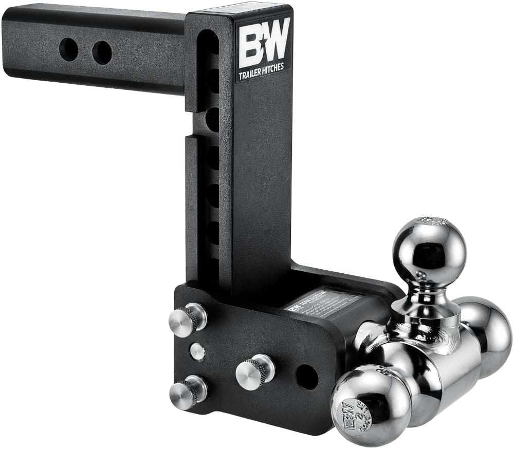 B&W Trailer Hitches Tow & Stow Adjustable Trailer Hitch Ball Mount - ...