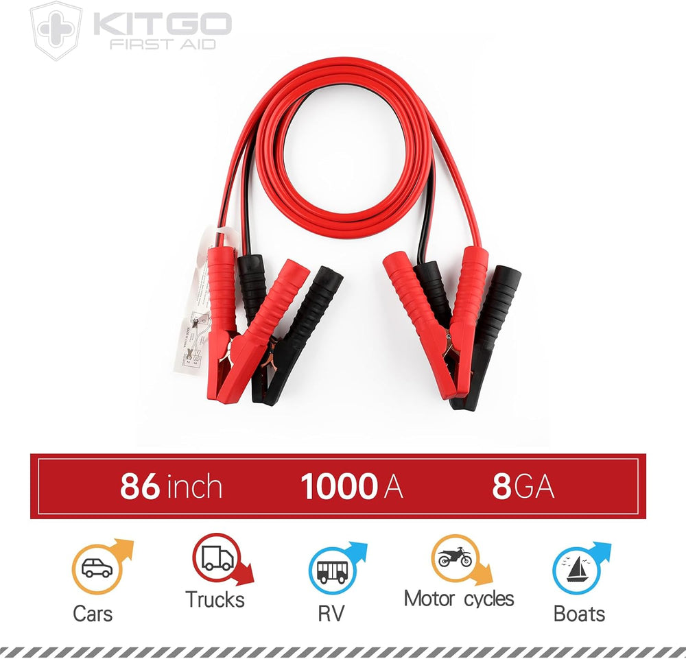 Car Emergency Kit (126 Piece)๏ผGift for Father Women Friend, Premium Roadside ...