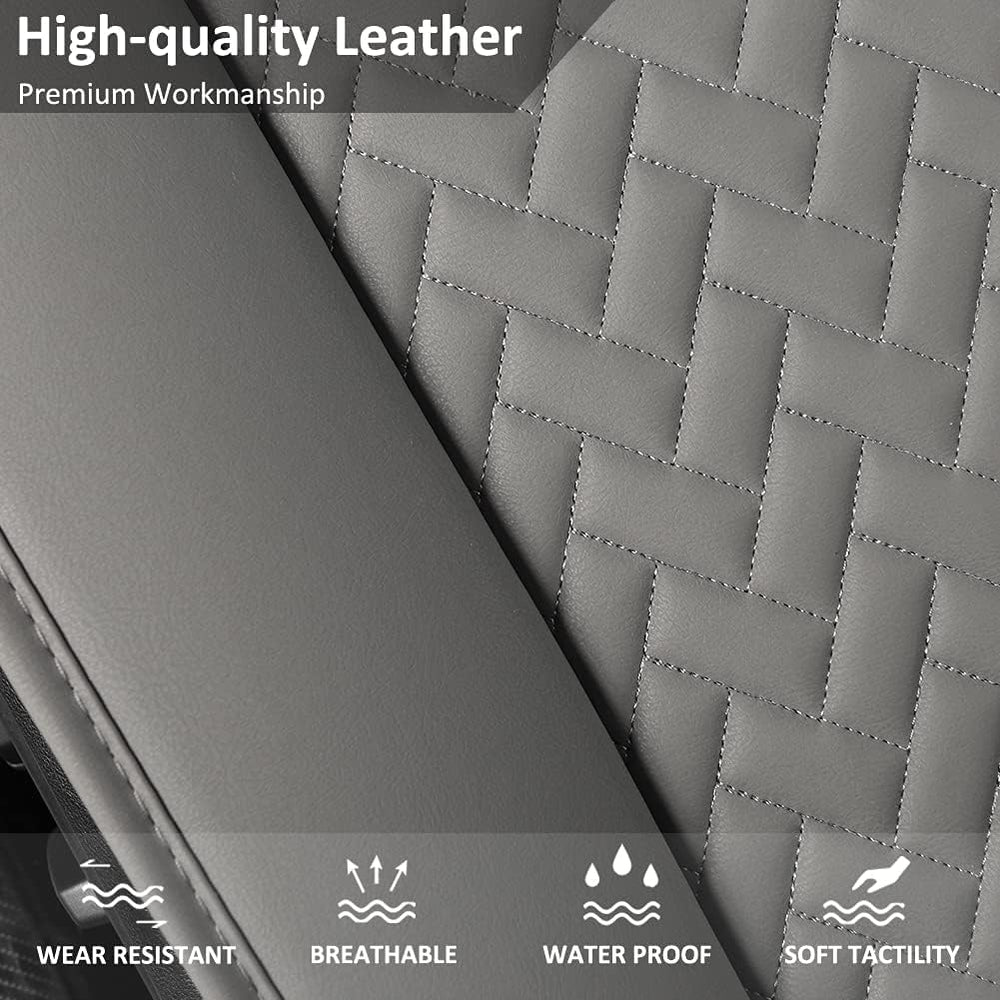 West Llama Full Set Car Seat Covers for Front and Rear Bottom Seats Only, Lux...