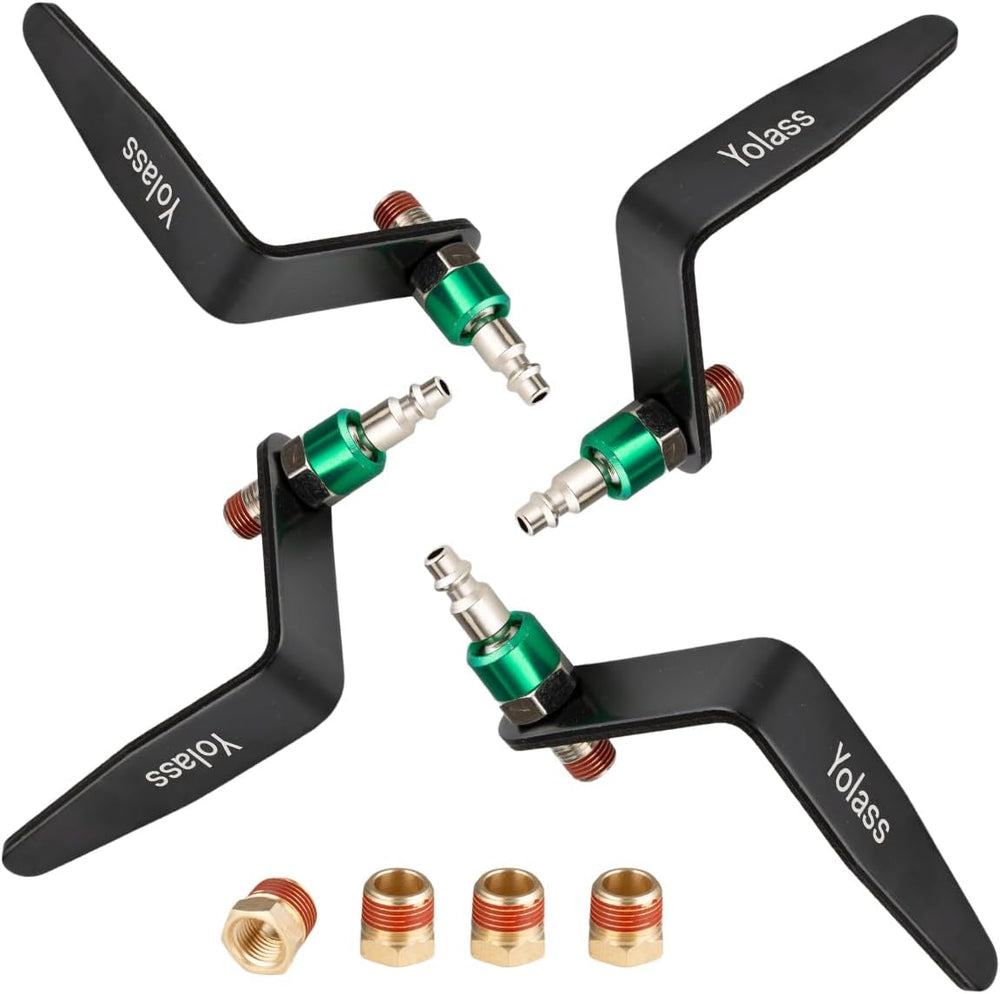 Yolass Pneumatic tool hook,1/4" NPT and 360° Rotatable L Air Rafter Hook...