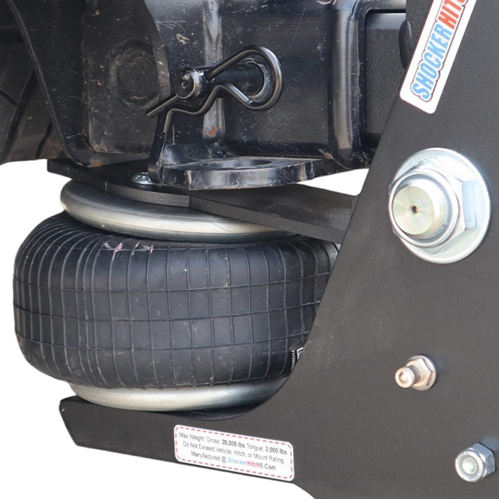 Shocker HD Max Black Super Drop Air Hitch with Sway ControlBlack Combo 2"...