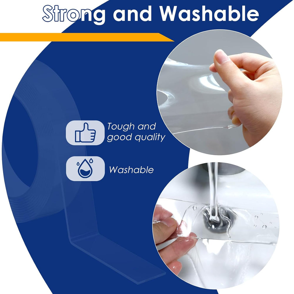 10 Pcak Heavy Duty Double Sided Mounting Tape Nano Tape 1.2 In × 9.85 FT
