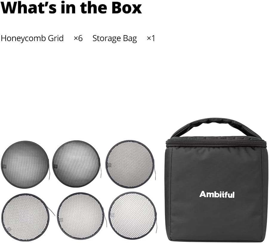 Ambitful HC-06 Honeycomb Kit -6.69inch/17cm Standard Reflector Honeycomb