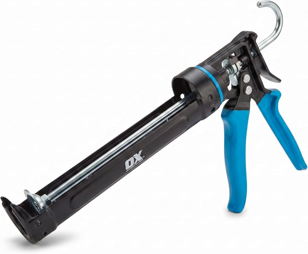 OX Pro Heavy Duty Caulk Gun 10 oz - 12:1 Thrust Ratio Caulking Gun