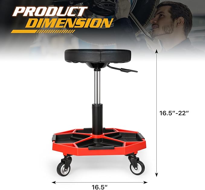 Magshion Adjustable Mechanics Stool