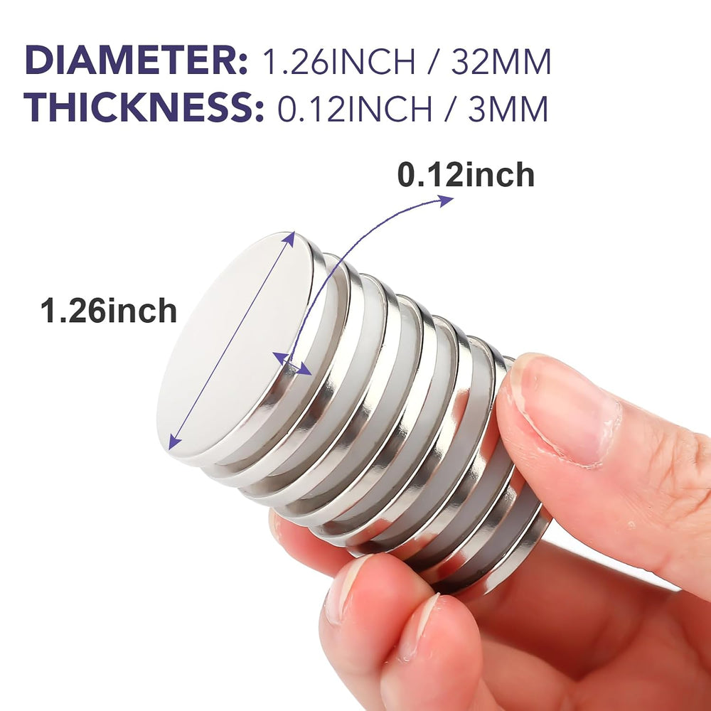 100 Pack Strong Magnets with Adhesive Backing Powerful