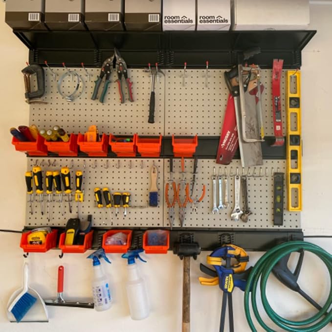 Ultrawall 2 Pcs Metal Pegboard Wall Panels, Peg Boards