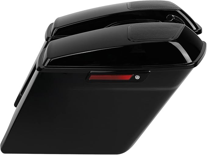 XFMT Motorcycle 5" Stretched Hard Saddlebags W/ 6 x 9 Inches Speaker Lids