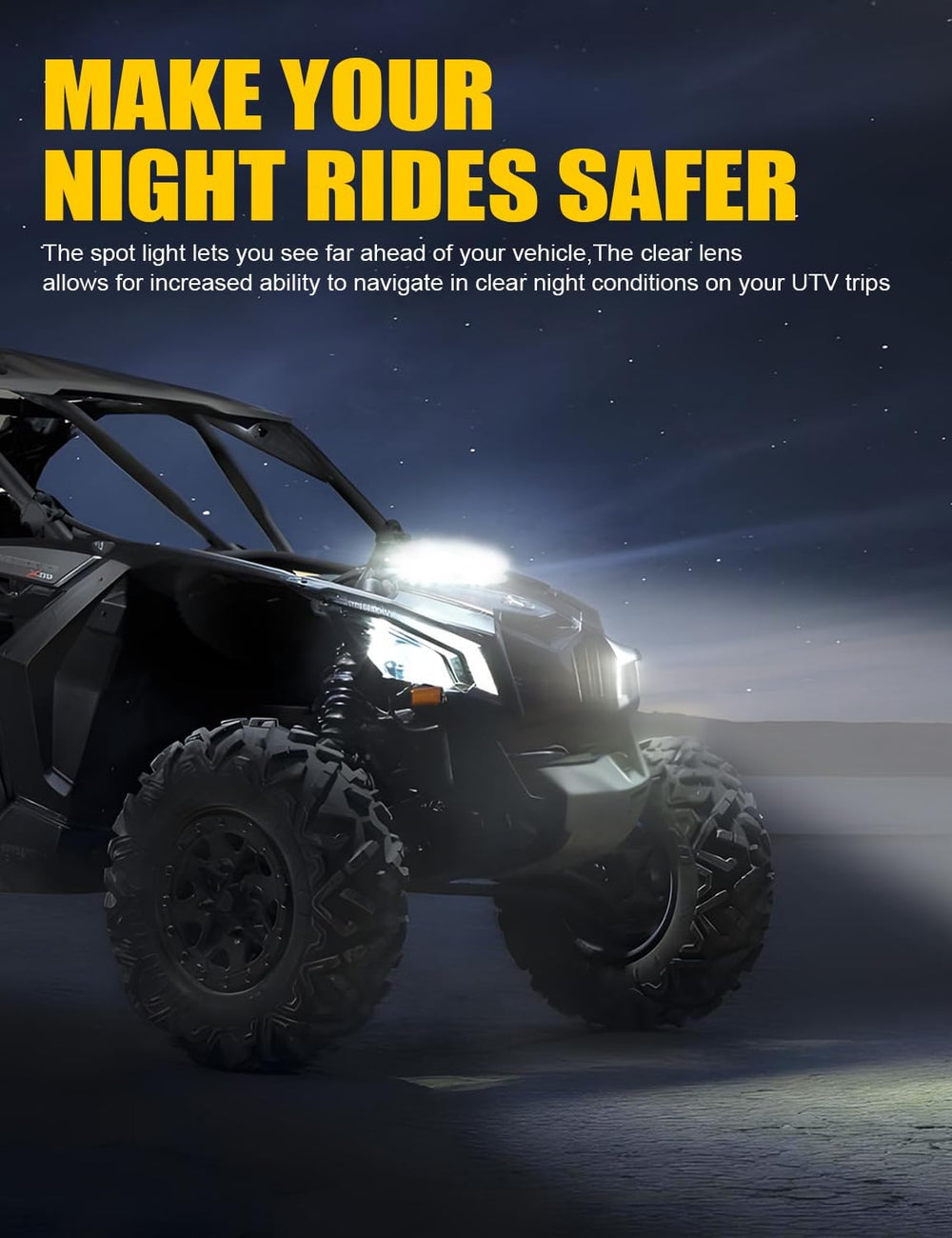 X3 Shock Tower Light Bar Mount Kit Compatible with Can-Am Maverick