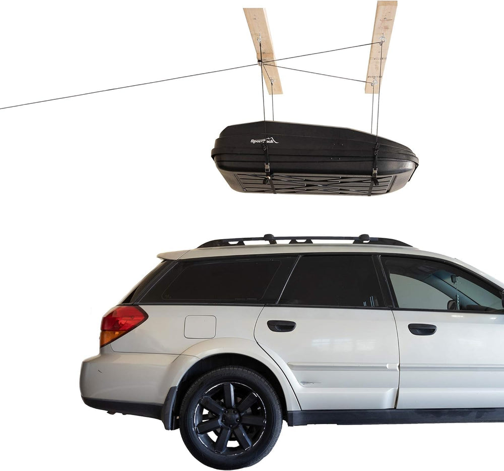 HARKEN Hoister Ceiling Mounted Garage Storage Pulley System for Cargo, Roofto...