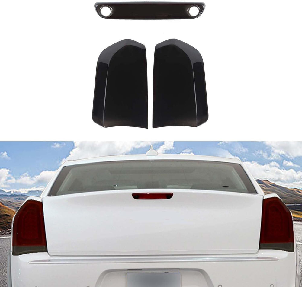 JeCar Smoked Tail Light Cover 3rd Third Brake Light Cover Trim Guards for 201...