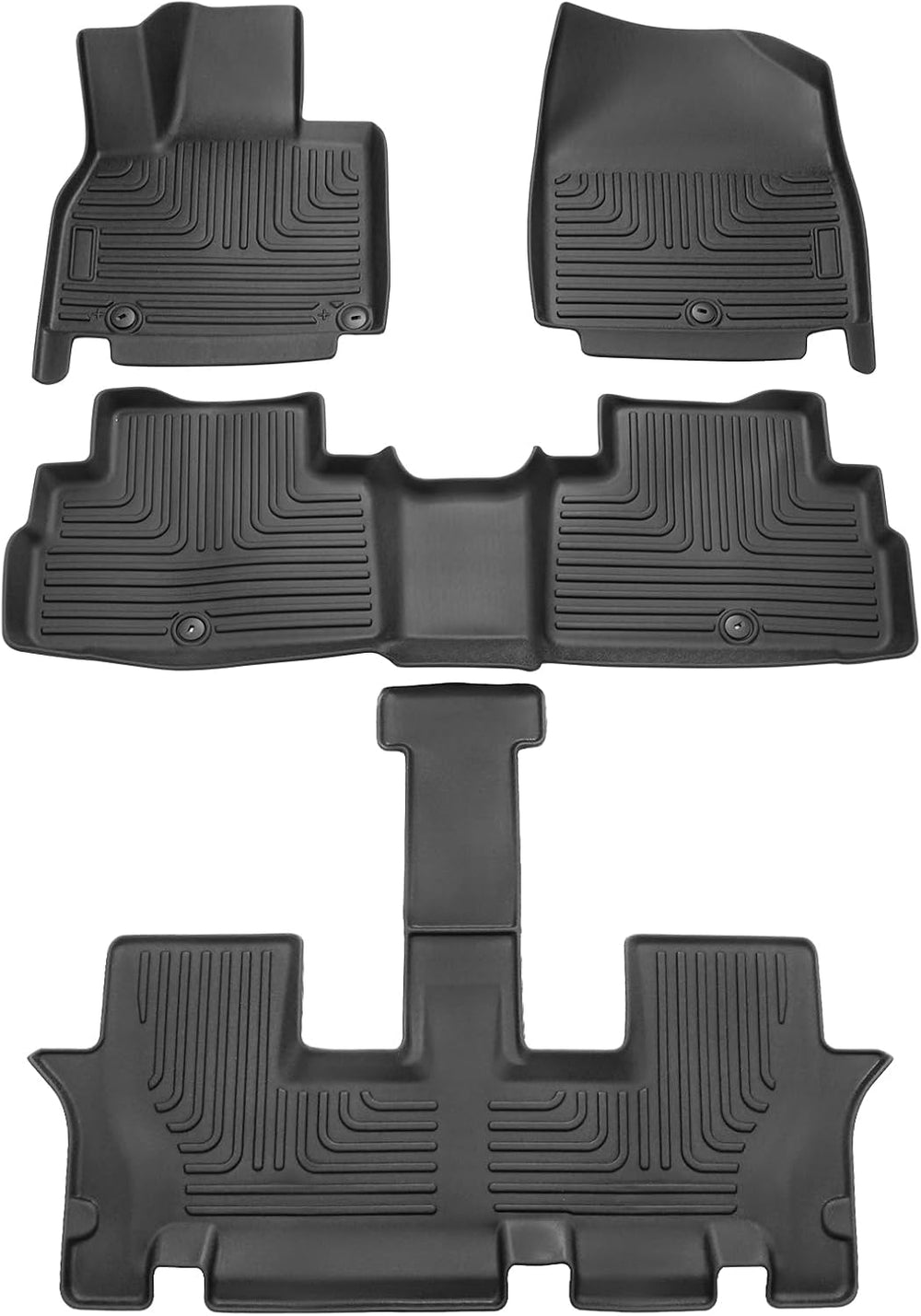 Powerty Floor Mats for 2020-2025 2026 Kia Telluride 7 Seats Accessories All