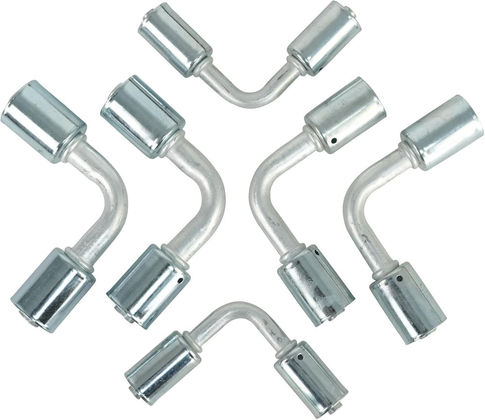 6 Pcs Air Conditioner Fitting Set #6#8 and #10, A/C Beadlock Splice Crimp Fit...