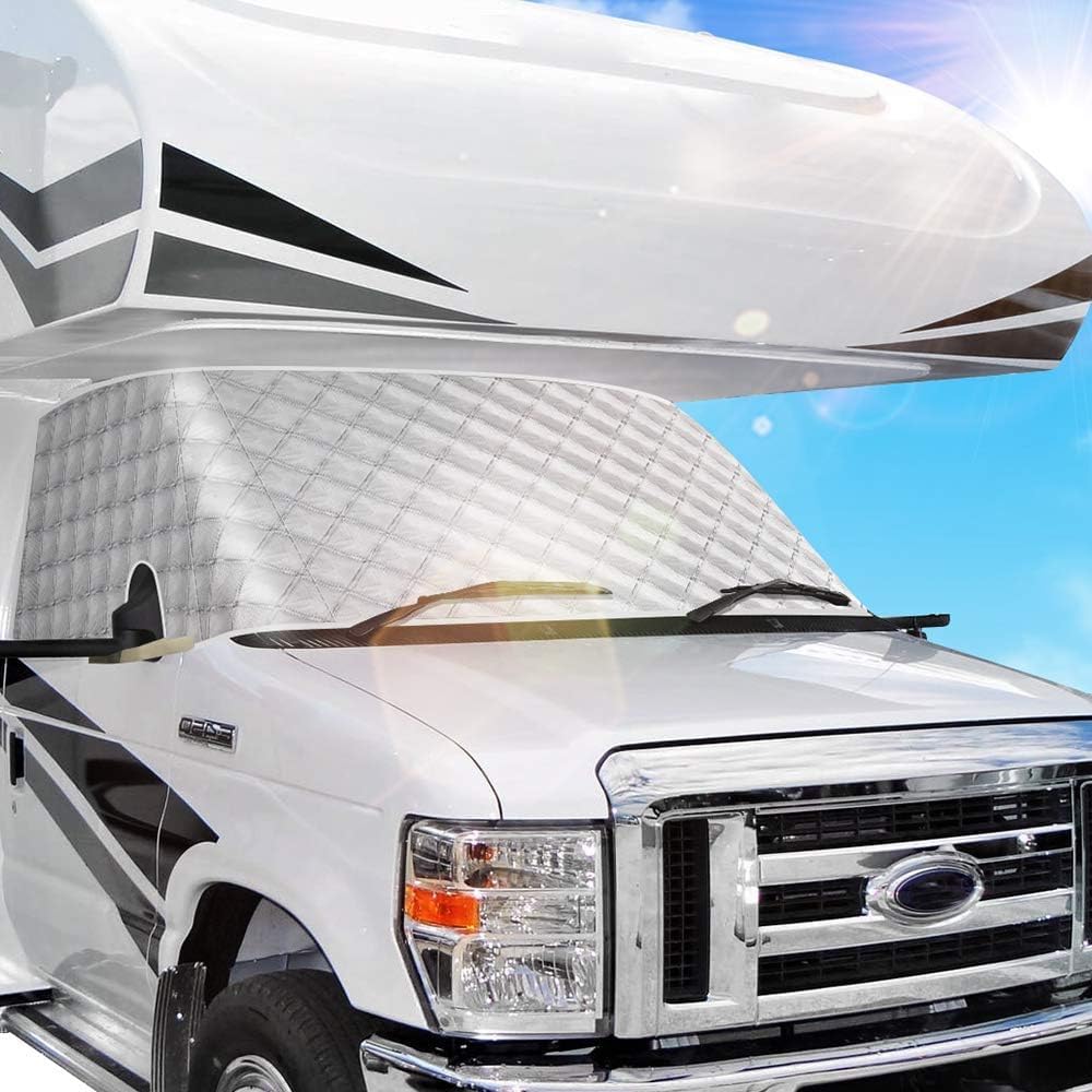 BougeRV RV Windshield Window Snow Cover Fit for Class C Ford E450 1997-2026