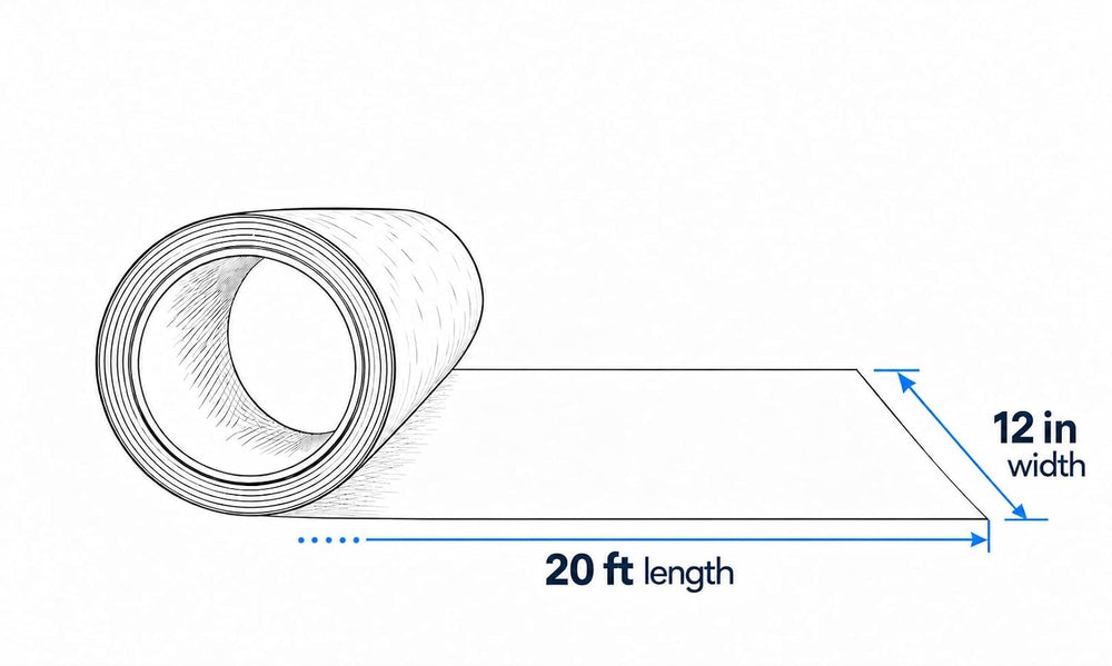 468MP Double Sided Adhesive Transfer Tape Sheet Roll (1, 12 in x 20 ft)