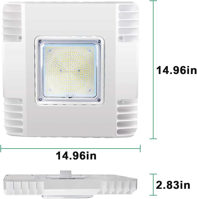 OSTEK LED Gas Station Canopy Light, 150W Carport Ceiling Light 5700K, Outdoor