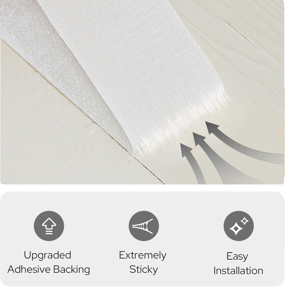 Adhesive Blackout Curtains for Blinds, Stick On Curtains No Drill Needed, 100...