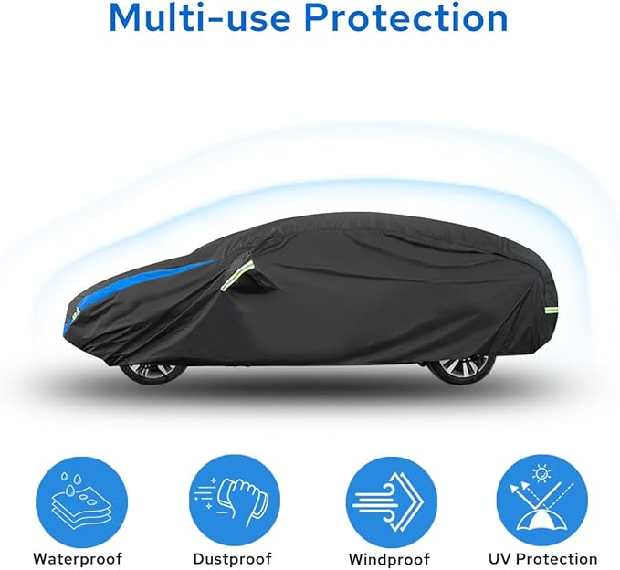 Avecrew Car Cover for Tesla Model 3 2017-2024, Custom Fit Full Exterior Cover
