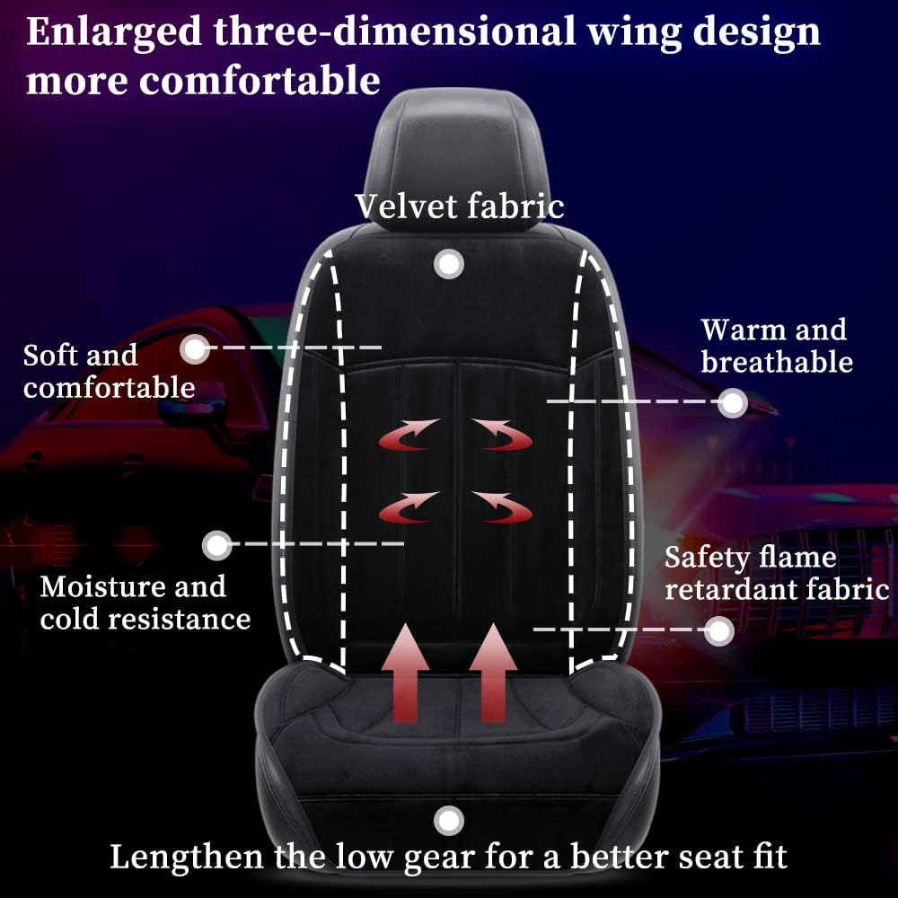 SriGM Car Seat Cushion Chair Cushion Auto Seat Cushion for Car Velour Pad