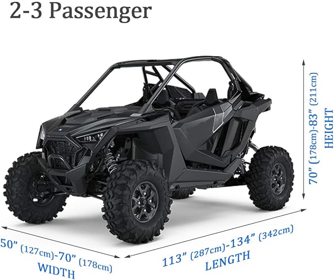 UTV Cover 420D Waterproof Oxford Fabric, Side by Side