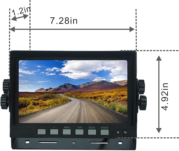 AHD 1080P Wired Reverse Rear View Backup Camera System, 2 IR Camera