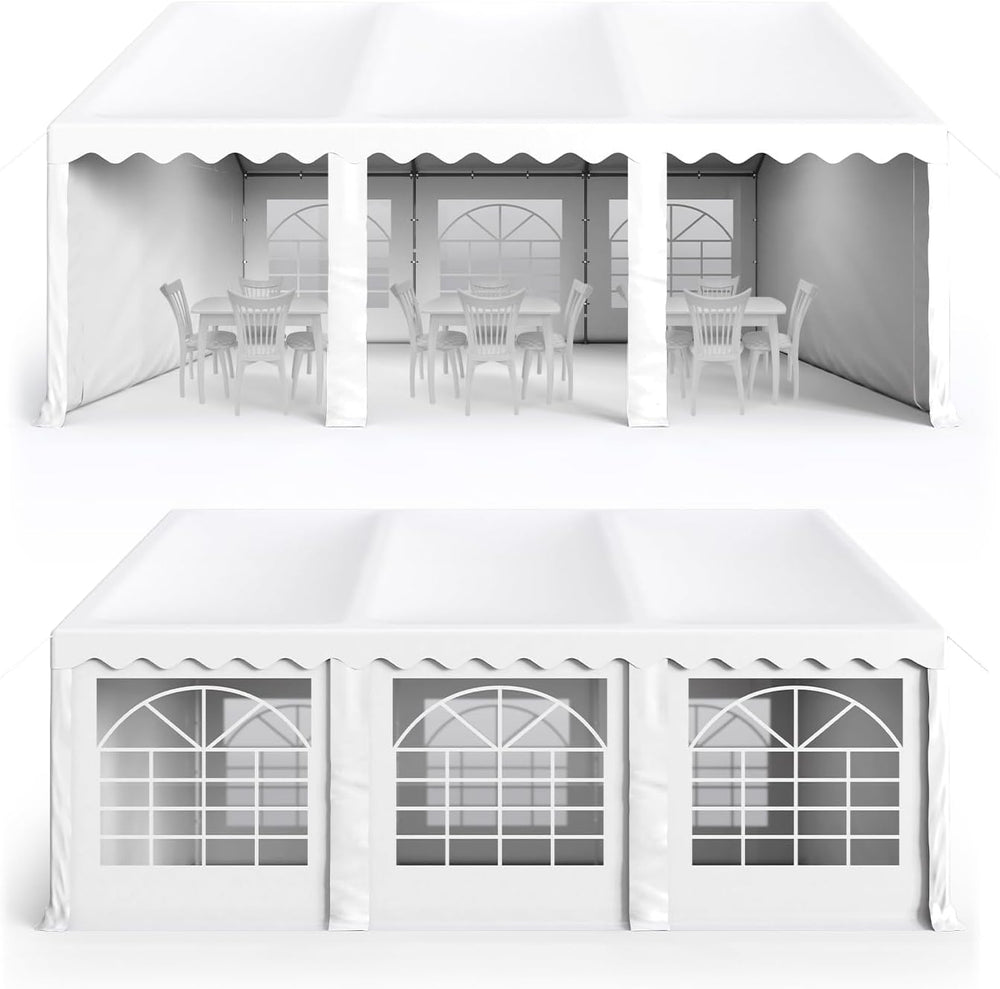 16x20 ft Party Tent Heavy Duty, Outdoor Wedding Commercial Tent