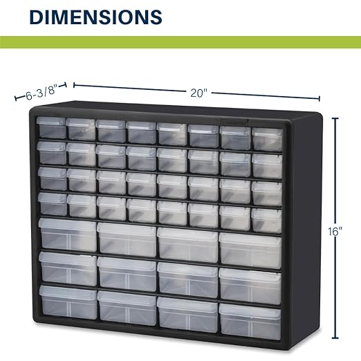 Akro-Mils 44-Drawer Plastic Drawer Storage Cabinet (Pack of 2)
